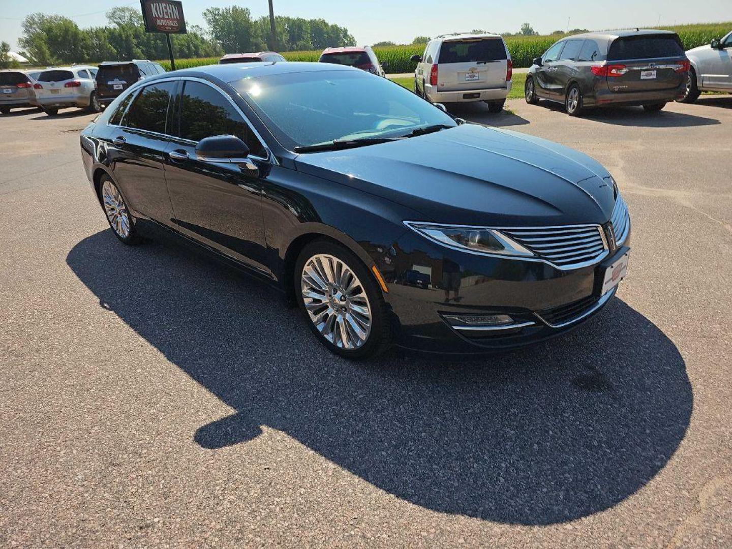 2014 BLACK LINCOLN MKZ (3LN6L2J9XER) with an 2.0L engine, Automatic transmission, located at 495 Old Highway 20 West, South Sioux City, NE, 68776, (402) 494-2677, 42.458408, -96.443512 - Photo#3