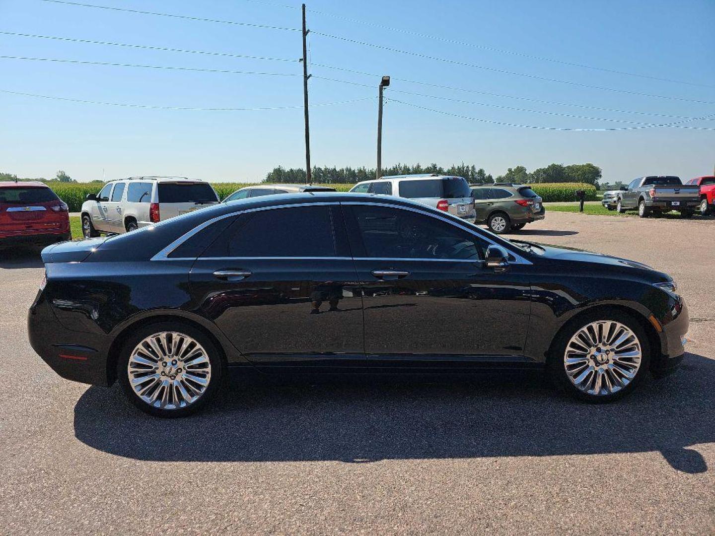 2014 BLACK LINCOLN MKZ (3LN6L2J9XER) with an 2.0L engine, Automatic transmission, located at 495 Old Highway 20 West, South Sioux City, NE, 68776, (402) 494-2677, 42.458408, -96.443512 - Photo#4