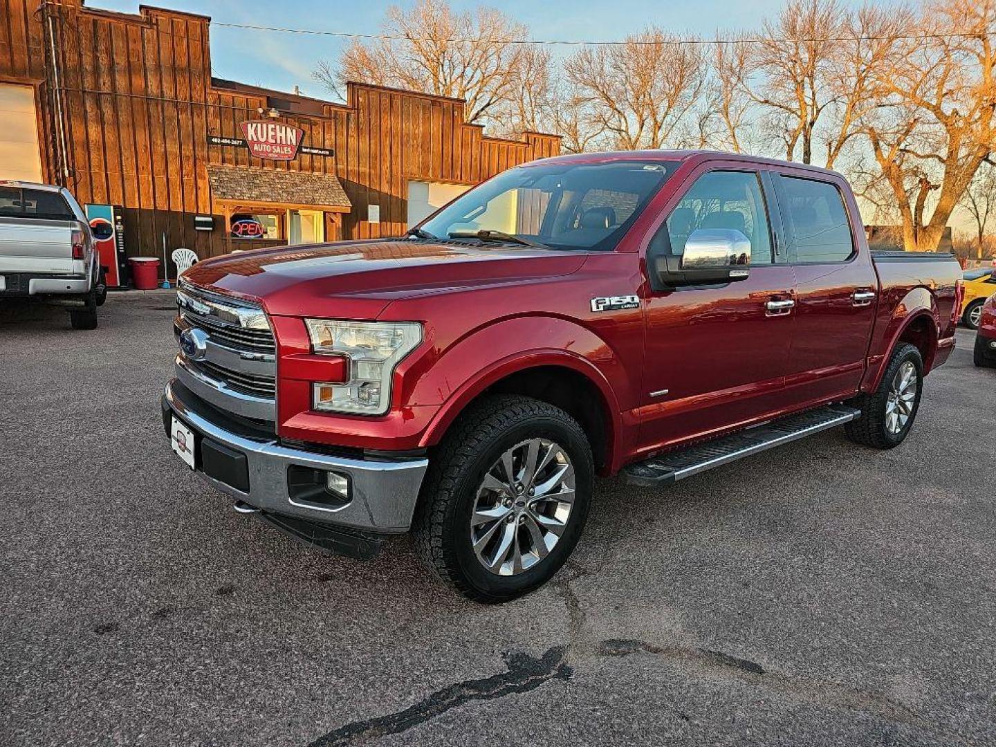 2015 MAROON FORD F150 SUPERCREW (1FTEW1EG7FK) with an 3.5L engine, Automatic transmission, located at 495 Old Highway 20 West, South Sioux City, NE, 68776, (402) 494-2677, 42.458408, -96.443512 - Photo#0