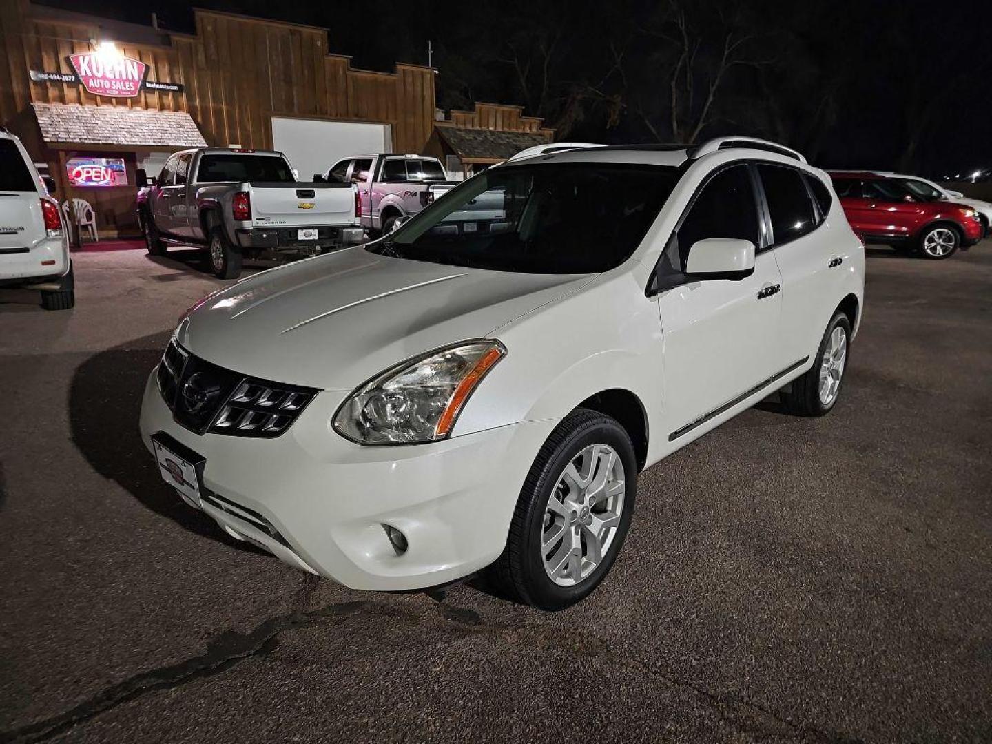 2012 WHITE NISSAN ROGUE S (JN8AS5MV8CW) with an 2.5L engine, Continuously Variable transmission, located at 495 Old Highway 20 West, South Sioux City, NE, 68776, (402) 494-2677, 42.458408, -96.443512 - Photo#0