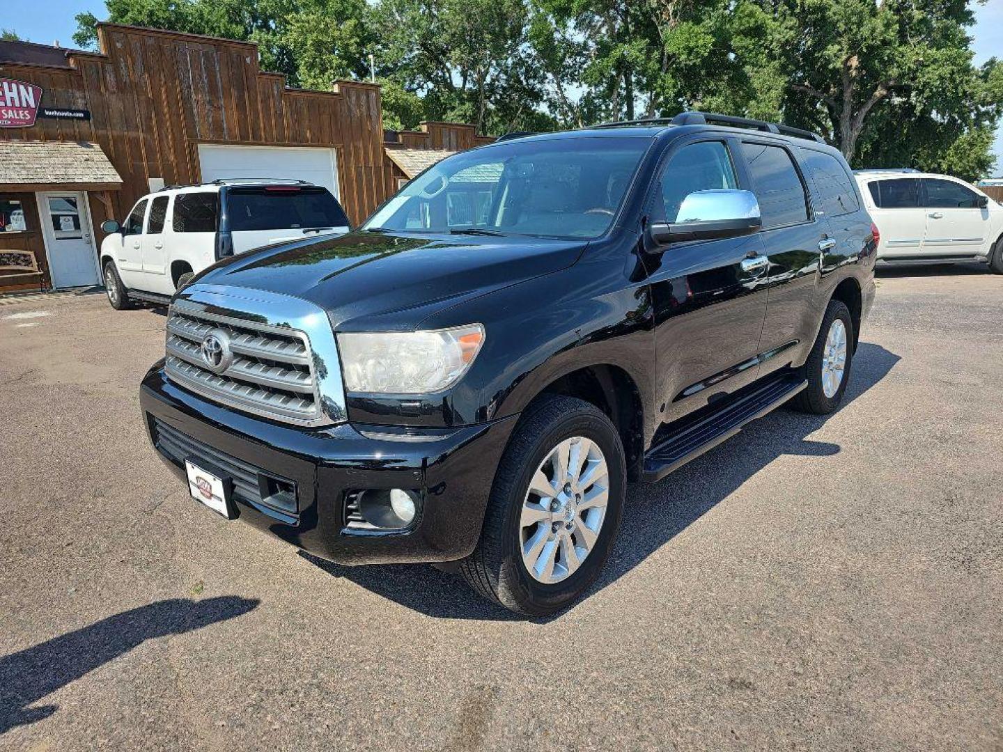 2013 BLACK TOYOTA SEQUOIA PLATINUM (5TDDW5G16DS) with an 5.7L engine, Automatic transmission, located at 495 Old Highway 20 West, South Sioux City, NE, 68776, (402) 494-2677, 42.458408, -96.443512 - Photo#0