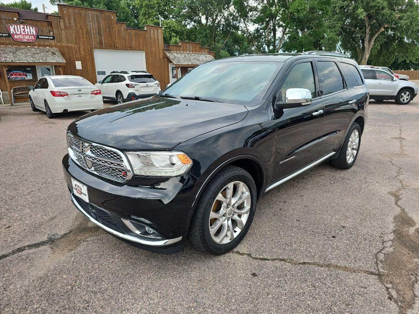 2017 BLACK DODGE DURANGO CITADEL (1C4RDJEG0HC) with an 3.6L engine, Automatic transmission, located at 495 Old Highway 20 West, South Sioux City, NE, 68776, (402) 494-2677, 42.458408, -96.443512 - Photo#1