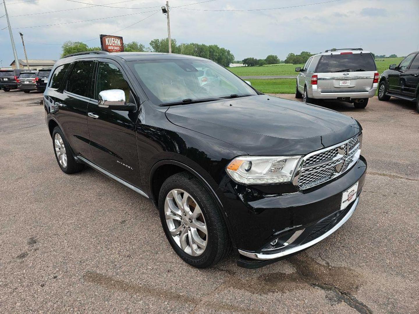 2017 BLACK DODGE DURANGO CITADEL (1C4RDJEG0HC) with an 3.6L engine, Automatic transmission, located at 495 Old Highway 20 West, South Sioux City, NE, 68776, (402) 494-2677, 42.458408, -96.443512 - Photo#2