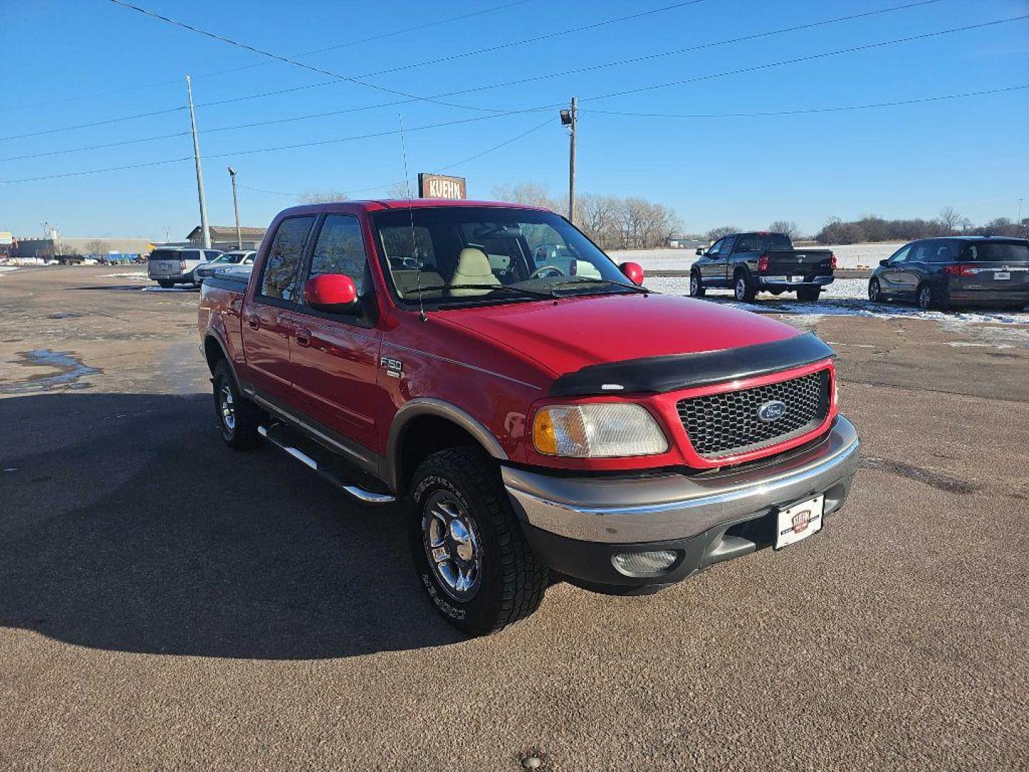 2001 RED FORD F150 SUPERCREW (1FTRW08L41K) with an 5.4L engine, Automatic transmission, located at 495 Old Highway 20 West, South Sioux City, NE, 68776, (402) 494-2677, 42.458408, -96.443512 - Photo#2