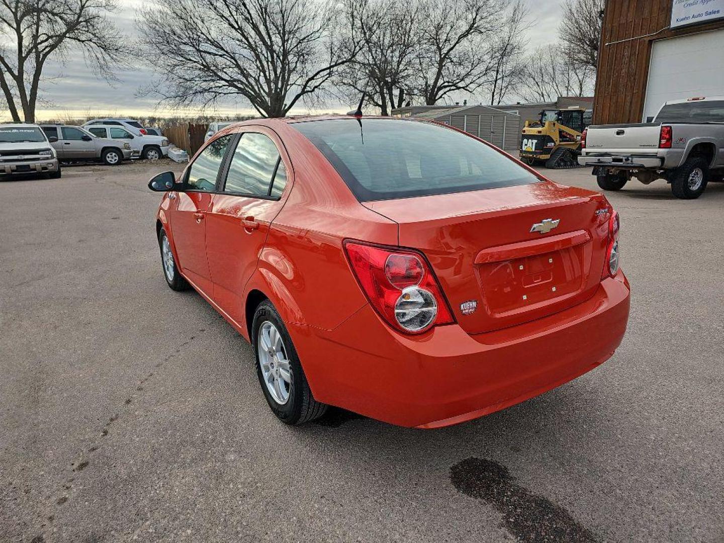 2012 ORANGE CHEVROLET SONIC LS (1G1JA5SHXC4) with an 1.8L engine, Automatic transmission, located at 495 Old Highway 20 West, South Sioux City, NE, 68776, (402) 494-2677, 42.458408, -96.443512 - Photo#2